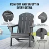 VEVOR plastová stolička Adirondack, sada 2 ks, odolná voči Náhľad obrázku produktu 5