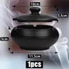 Zigaretten-Aschenbecher Schwarz Keramik für den Produktbild-Vorschau 2