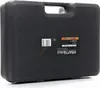 A black plastic case for a tool, with a label on the front. Produktbild-Vorschau