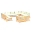 "2024 Moderne" 11-tlg. Garten-Lounge-Set mit Creme Kissen Produktbild-Vorschau 2