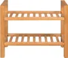 vidaXL Věšák na boty se 2 policemi 50x27x40 cm Dubový masiv Náhled obrázku produktu 1