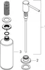 Dávkovač saponátu Hansgrohe 0,5l chrom zápustný 40438000 Náhled obrázku produktu 5