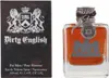 A bottle of Juicy Couture Dirty English for Men eau de toilette and its packaging are displayed side-by-side against a white background. Náhľad obrázku produktu