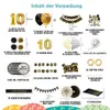Celejoy® 10 Jahre 92-teilig Schwarz & Gold Produktbild-Vorschau 2