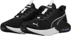 A pair of black and white Puma running shoes. Produktbild-Vorschau