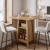 Table de bar Tribesigns avec rangement, hauteur 90 cm, Voir les images du produit 5