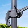Parasol déporté inclinable et rotatif 4x3m en aluminium Voir les images du produit 6