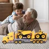 Malplay camion set rimorchio con 2 veicoli da costruzione Anteprima dell’immagine prodotto 3