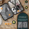 tillvex® Reisekoffer Set 4 tlg. Grau Koffer Hartschale Produktbild-Vorschau 8