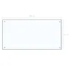 vidaXL Dos de cuisine Transparent 100×50 cm Verre trempé Voir les images du produit 14