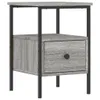 The Living Store Nachttisch Grau Sonoma-Eiche 34x36x50 cm Produktbild-Vorschau 3