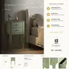Table De Chevet Camille Green 40 Cm - Pin Et Mdf, Style Voir les images du produit 16