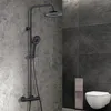 Czarny system natryskowy z deszczownicą i termostatem 40℃, Podgląd zdjęcia produktu 1