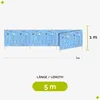 Brise-vent et brise-vue Garronda pour plage, 5 m de long, Voir les images du produit 2