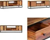 vidaXL TV Schrank 120x30x40 cm Massives Altholz und Stahl - Produktbild-Vorschau 1
