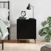 [Home] Nachttisch Schwarz 40x40x50 cm Holzwerkstoff , Neue Produktbild-Vorschau 1