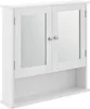 en.casa Badezimmerschrank Weiß - 58 x 56 x 13cm -  Produktbild-Vorschau 1