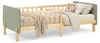 Cadre de lit 90x200 cm Lit enfant Vert Lit en bois Pin Voir les images du produit 1