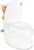 A white and beige cat-themed potty training seat for children. Produktbild-Vorschau