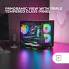 Mars Gaming MC-3TLITE, Mini Tower, PC, Schwarz, micro ATX, Produktbild-Vorschau 2