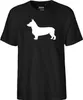 Huuraa Herren T-Shirt Welsh Corgi Pembroke Silhouette S Produktbild-Vorschau 2