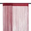 vidaXL Fadenvorhänge 2 Stk. 140 x 250 cm Burgunderrot Produktbild-Vorschau 9