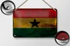 Blechschild Flagge Ghana 18x12cm Flag of Ghana Rost Produktbild-Vorschau 2