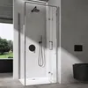 doporro Eck-Duschkabine 80x80x195cm Eckdusche Chrom Produktbild-Vorschau 2