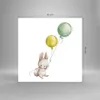 Bilder auf glas - Einteilig - Häschen Luftballons Kinder - Produktbild-Vorschau 3
