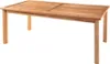 A wooden garden table on a white background. Produktbild-Vorschau