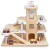 Holzparkhaus mit Aufzug - 3-stöckige Garage - mit Autos und Produktbild-Vorschau 9