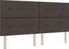 vidaXL Boxspringbed met matras, donkerbruin, 200 x 200 cm, Productafbeelding-voorbeeld 6