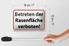Blechschild Hinweis 18x12cm Betreten Rasenfläche verboten Produktbild-Vorschau 5