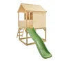 TP Toys Holz Stelzenhaus Wald Spielhaus mit Rutsche Natur Produktbild-Vorschau 2