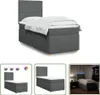 The Living Store Boxspringbett mit Matratze Dunkelgrau Produktbild-Vorschau 1