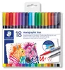 STAEDTLER Fasermaler Doppelspitze wasserverm.18ST Náhled obrázku produktu 5