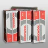 Several boxes of Rockwool insulation are stacked together, with a roll of aluminum foil on top. Produktbild-Vorschau