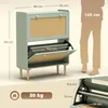 Zapatero HOMCOM con compartimentos abatibles y estantes Vista previa de la imagen del producto 3