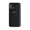 A black Samsung flip case for a smartphone is shown against a white background. Voir les images du produit