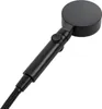 A black shower head with a hose attached, shown against a white background. Náhled obrázku produktu