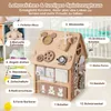GOPLUS Spielhaus Kinder, Spielzeughaus aus Holz mit 23 Produktbild-Vorschau 4
