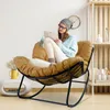 CCLIFE Schaukelstuhl Schaukelsessel Wohnzimmer Relaxstuhl Produktbild-Vorschau 2