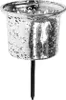 Windlicht Glas zum Stecken 10cm, 4 Stück, Farbe:silber Produktbild-Vorschau 4