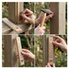 Lot de 5 thermomètres d'extérieur en bois, 17 cm, plage de Voir les images du produit 2