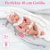 Interaktive Babypuppe Lili 41 cm – realistischer Babylook Produktbild-Vorschau 4