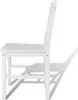 vidaXL Sedie da pranzo 4 pz. Legno di pino bianco Anteprima dell’immagine prodotto 9