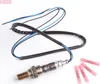 A car part, specifically an oxygen sensor, is shown with its wiring and four red wire connectors. Produktbild-Vorschau