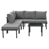 Merax Gartenlounge-Set für 6 Personen, Gartenmöbelset mit Produktbild-Vorschau 7