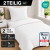 Komfortec Premium Bettwäsche 135x200 cm Bettbezug + 80x80 Produktbild-Vorschau 3