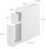 Portaspezie Yamazaki in metallo bianco 50x52x12cm con 2 Anteprima dell’immagine prodotto 2